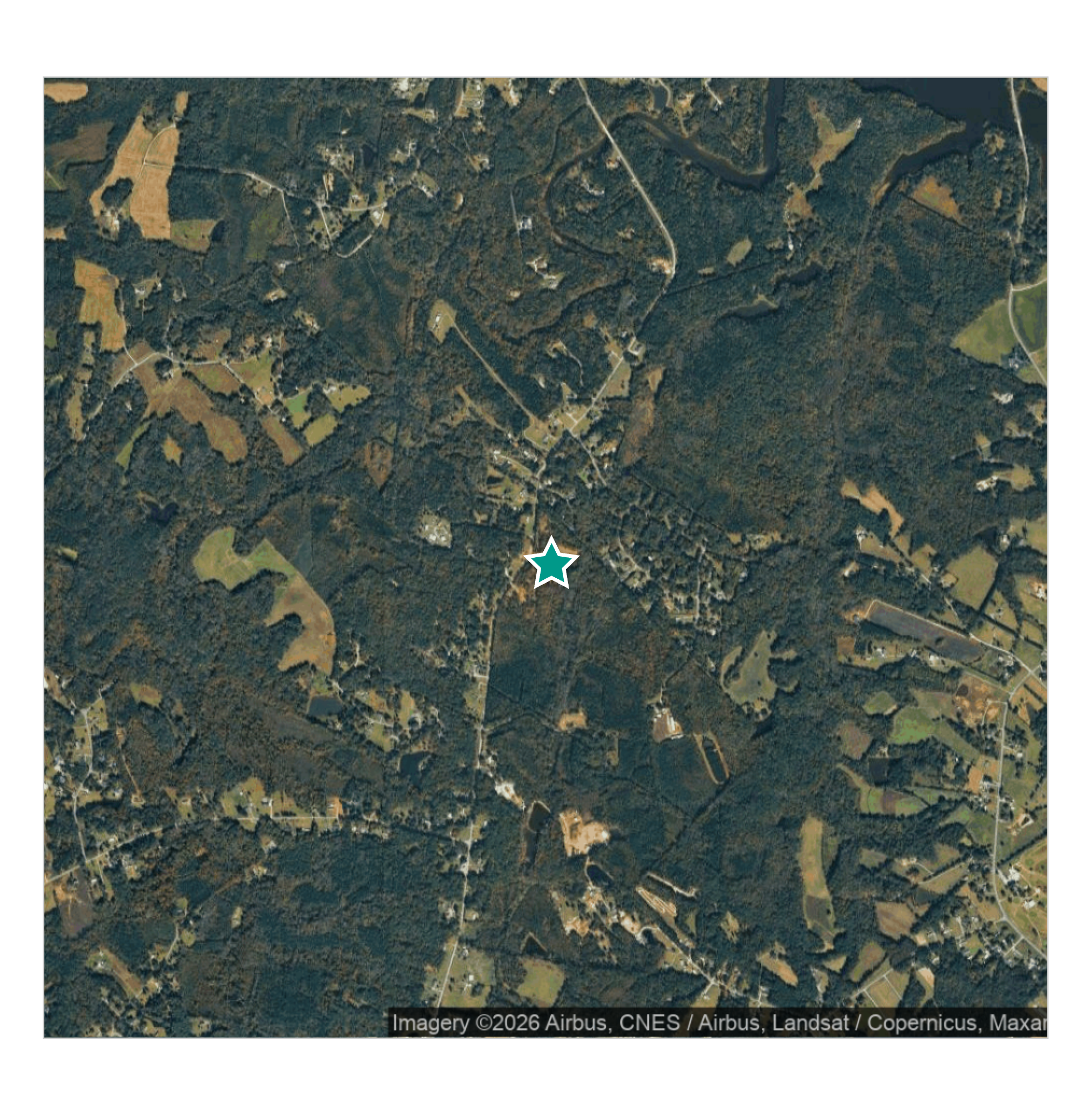 Retail proximity map — 1 mile radius
